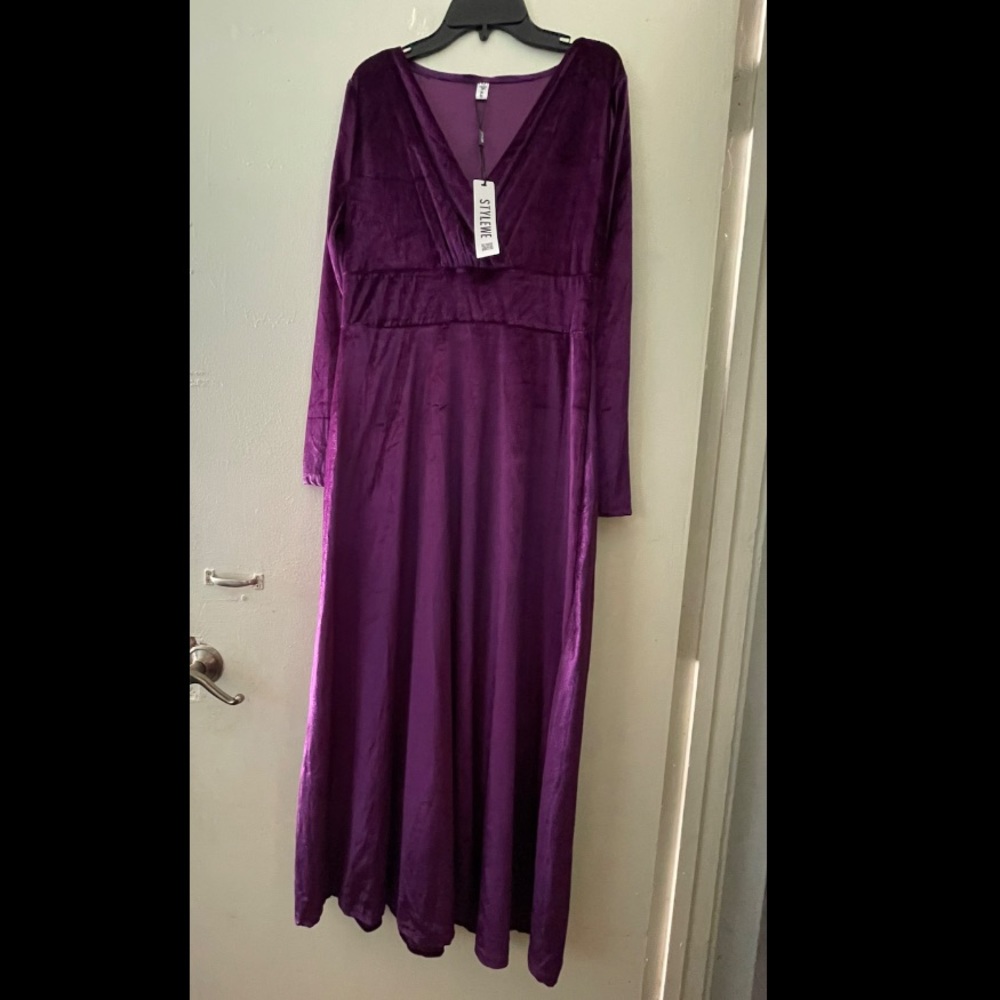 Stylewe Velvet Maxi Dress